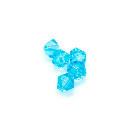Crystal Glass Bicone 4mm Blue Zircon - Affordable Jewellery Supplies