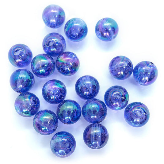 Eco-Friendly Transparent Beads 10mm Violet - Affordable Jewellery Supplies