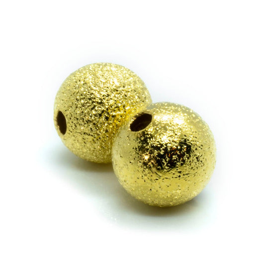 Stardust Beads 8mm Gold Plated - Affordable Jewellery Supplies