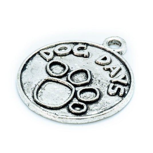 Dog Days Pendant 21mm x 18mm Silver - Affordable Jewellery Supplies