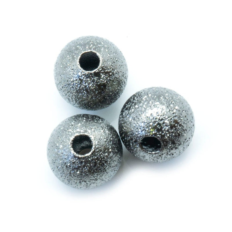 Load image into Gallery viewer, Stardust Beads 8mm Black - Affordable Jewellery Supplies
