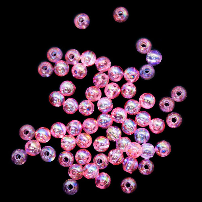Load image into Gallery viewer, Eco-Friendly Transparent Beads 4mm Bright Coral - Affordable Jewellery Supplies
