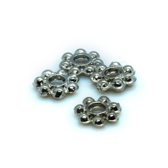 Beaded Rondelle 4.5mm Tibetan Silver - Affordable Jewellery Supplies