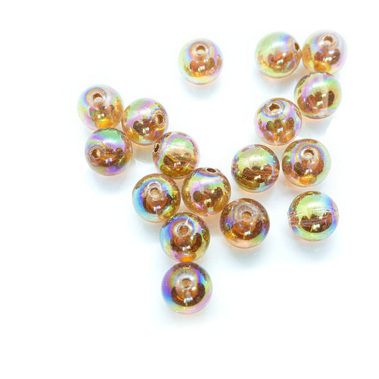Eco-Friendly Transparent Beads 10mm Topaz - Affordable Jewellery Supplies