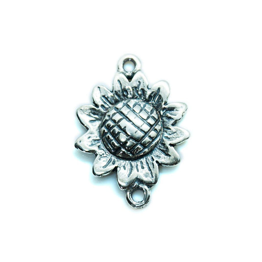 Sterling Silver Sunflower 18mm x 13mm Sterling Silveer - Affordable Jewellery Supplies