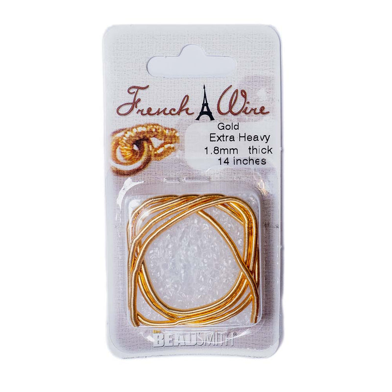 Load image into Gallery viewer, French Wire Extra Heavy 1.8 Gold - Affordable Jewellery Supplies
