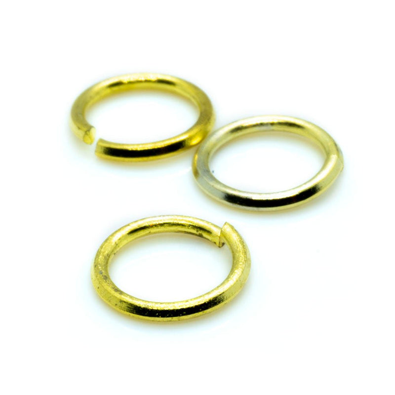 Load image into Gallery viewer, Jump Rings Round 7mm Gold Plated - Affordable Jewellery Supplies
