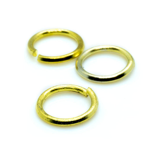 Jump Rings Round 7mm Gold Plated - Affordable Jewellery Supplies