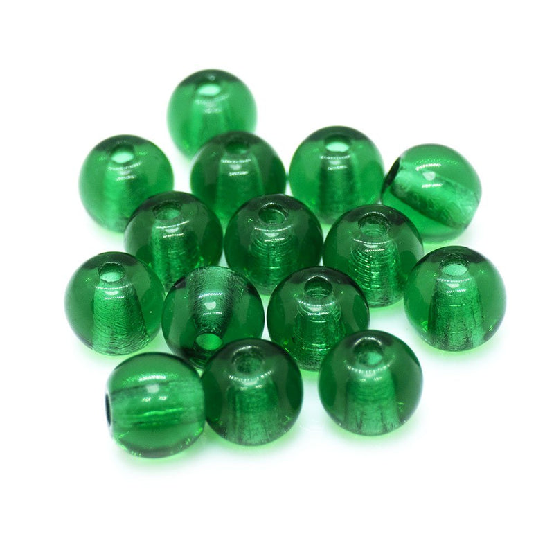 Load image into Gallery viewer, Czech Glass Druk Round 4mm Emerald - Affordable Jewellery Supplies

