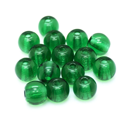 Czech Glass Druk Round 4mm Emerald - Affordable Jewellery Supplies