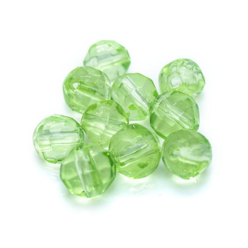 Load image into Gallery viewer, Crystal Glass Faceted Round 4mm Peridot - Affordable Jewellery Supplies
