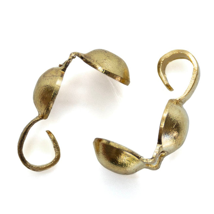 Carlotte Clamps 8mm x 3.5mm Gold - Affordable Jewellery Supplies