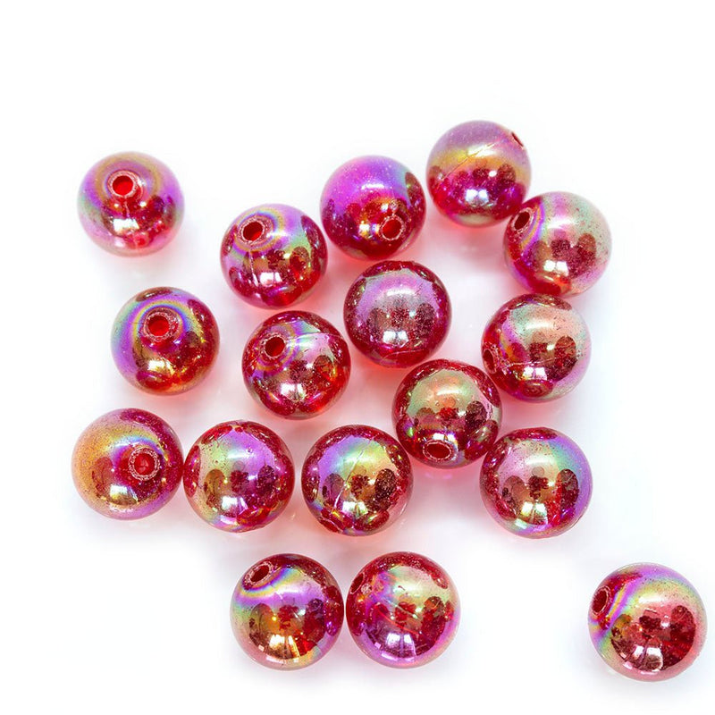 Load image into Gallery viewer, Eco-Friendly Transparent Beads 10mm Red - Affordable Jewellery Supplies
