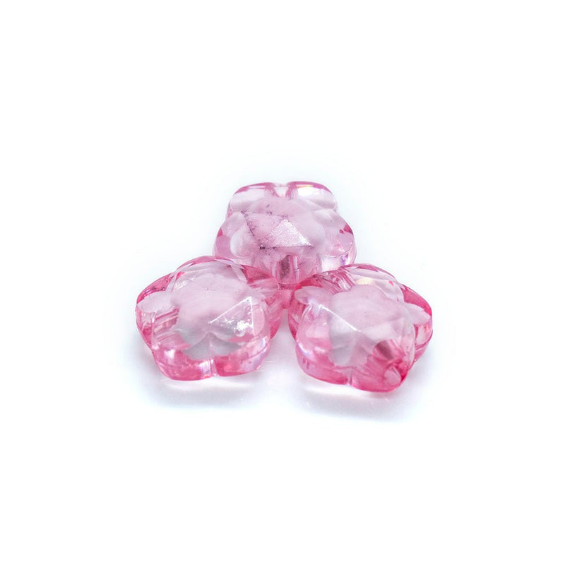 Load image into Gallery viewer, Bead in Bead - Flower 13mm x 13.5mm Pink - Affordable Jewellery Supplies
