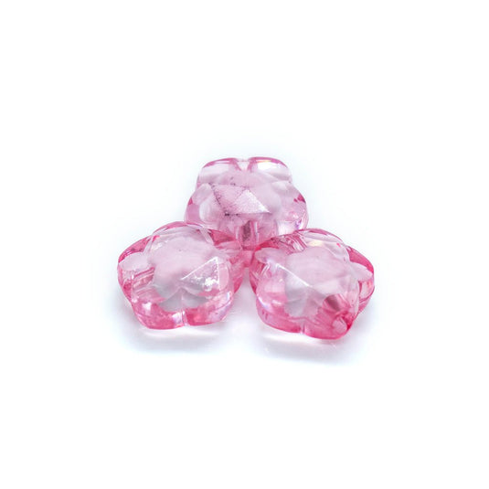 Bead in Bead - Flower 13mm x 13.5mm Pink - Affordable Jewellery Supplies