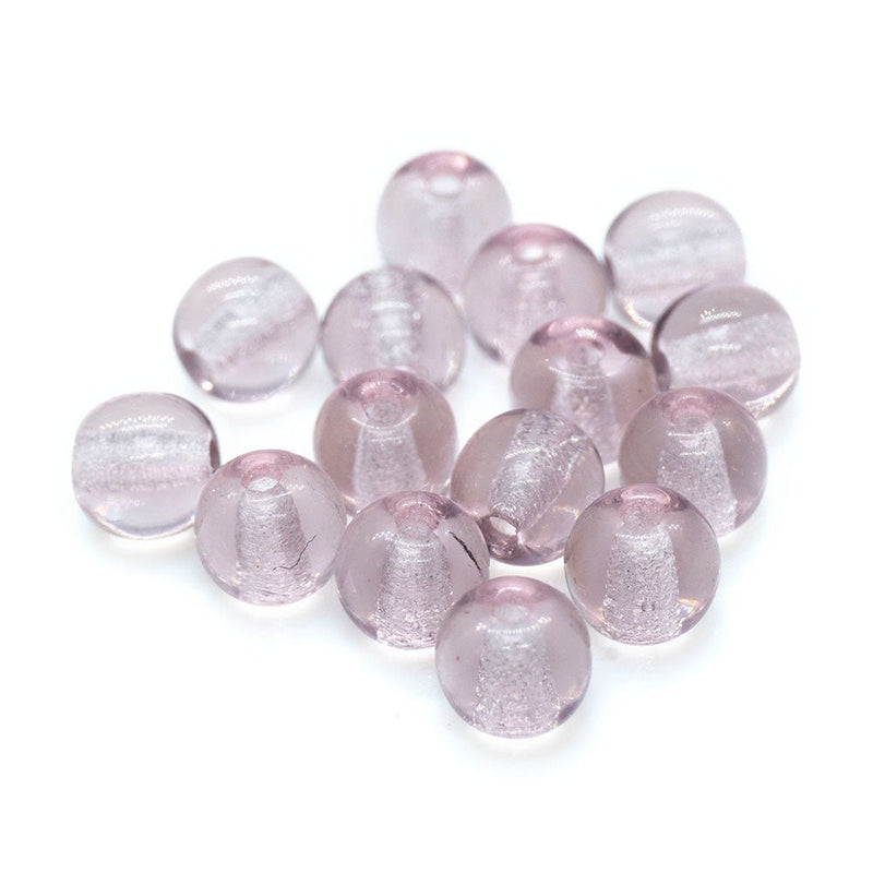 Load image into Gallery viewer, Czech Glass Druk Round 4mm Lavender - Affordable Jewellery Supplies
