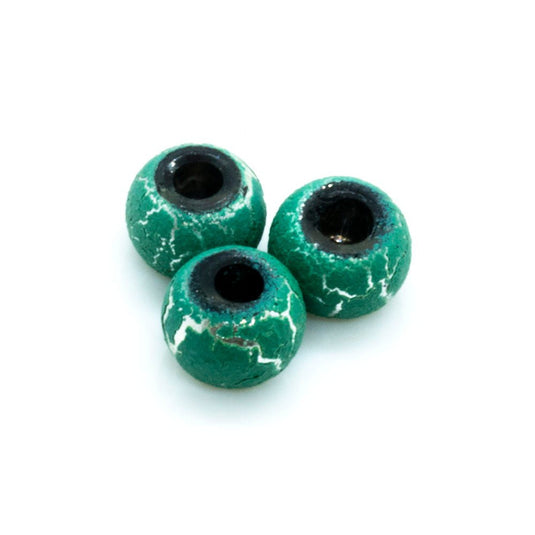 Silver Desert Sun Beads 4mm Green - Affordable Jewellery Supplies
