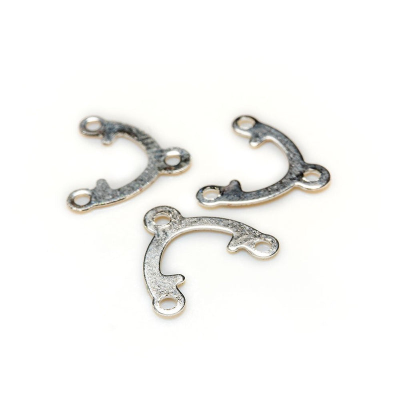 Load image into Gallery viewer, Link Connector U Shaped 9mm x 9mm Silver - Affordable Jewellery Supplies
