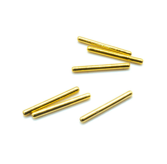 Straight Metal Tube 15mm x 1.5mm Gold - Affordable Jewellery Supplies
