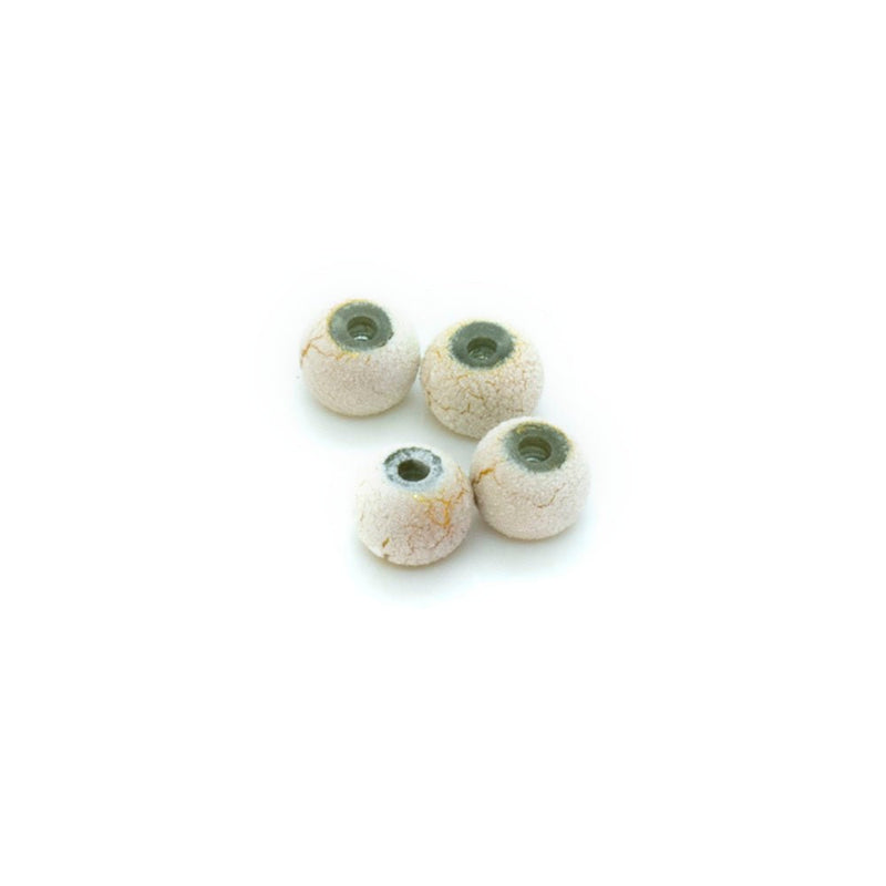 Load image into Gallery viewer, Gold Desert Sun Beads 4mm White - Affordable Jewellery Supplies
