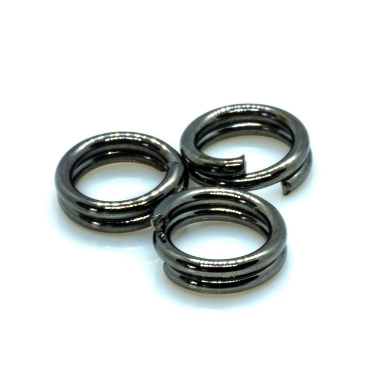 Load image into Gallery viewer, Split Ring 4mm Black - nickel free - Affordable Jewellery Supplies
