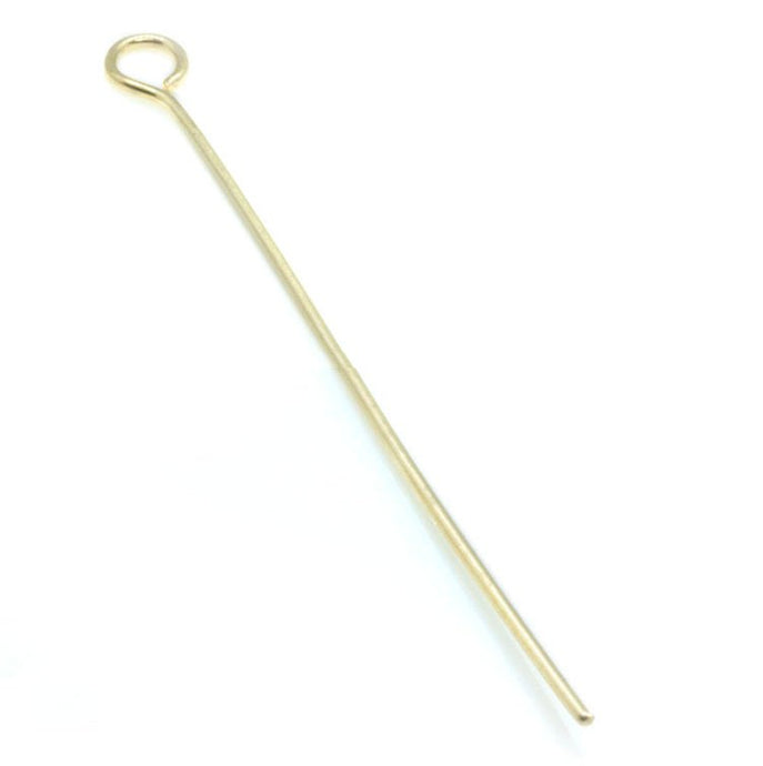 Eyepin - 21 Gauge 7cm Gold - Affordable Jewellery Supplies