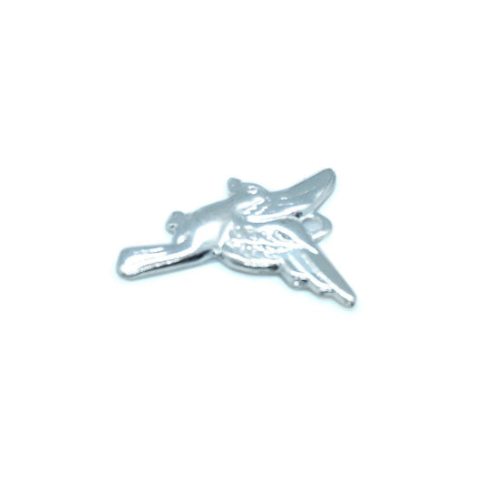 Bird Charm 13mm x 11mm Silver - Affordable Jewellery Supplies