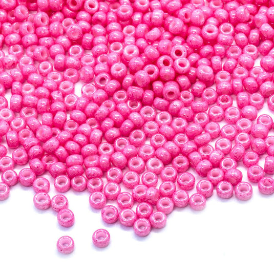 Miyuki Rocailles Dyed Opaque Seed Beads 11/0 Pink - Affordable Jewellery Supplies