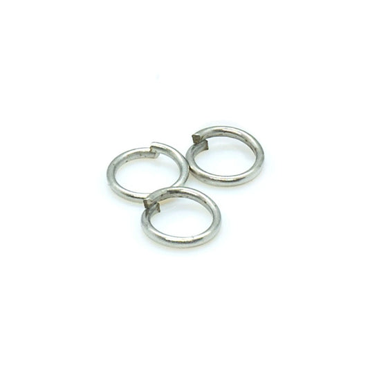 Jump Rings Round 22 Gauge 4mm Nickel - Affordable Jewellery Supplies