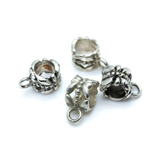 Barrel Bead 11mm x 8mm x 6mm Tibetan Silver - Affordable Jewellery Supplies