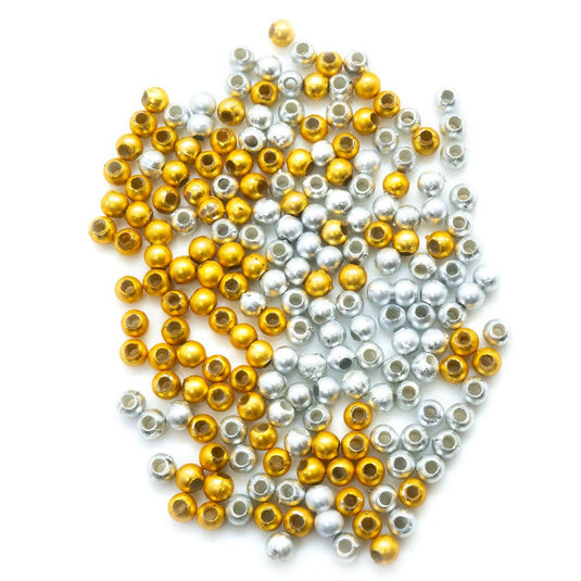 Vacuum Beads 3mm Matte gold - Affordable Jewellery Supplies