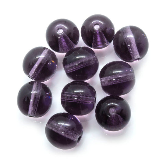 Czech Glass Druk Round 8mm Lilac - Affordable Jewellery Supplies
