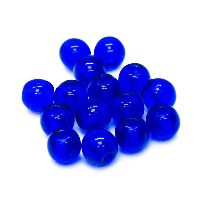 Load image into Gallery viewer, Czech Glass Druk Round 4mm Cobalt - Affordable Jewellery Supplies
