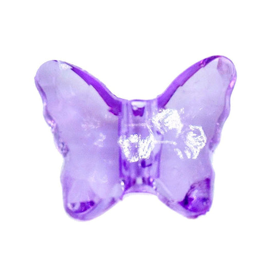 Acrylic Butterfly Bead 15mm x 13mm Violet - Affordable Jewellery Supplies