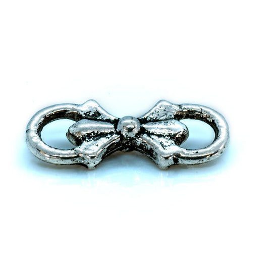 Connector Bow 16mm x 7mm Tibetan Silver - Affordable Jewellery Supplies