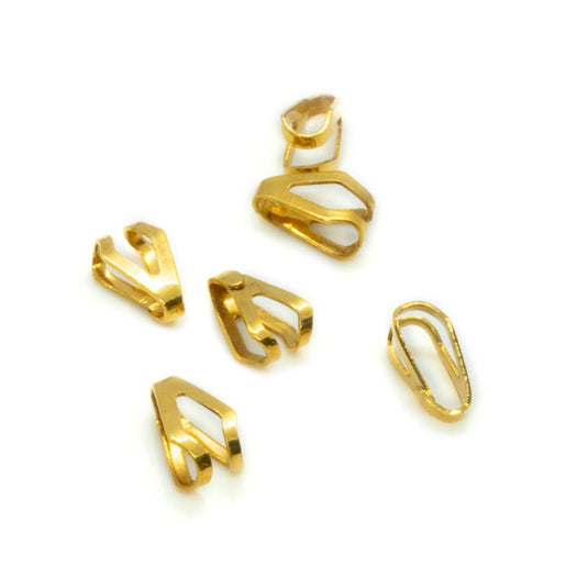 Bail 6.5mm x 4mm Gold Plated - Affordable Jewellery Supplies