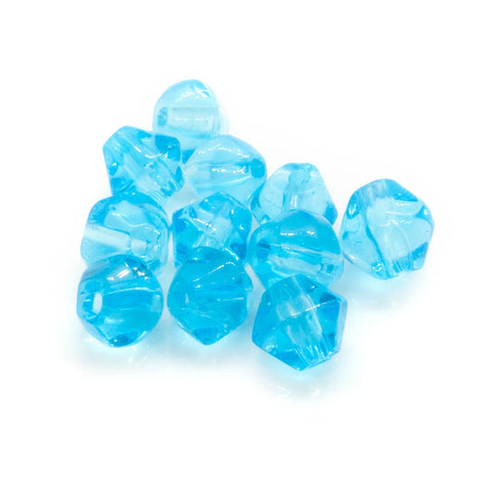 Crystal Glass Bicone 3mm Aqua - Affordable Jewellery Supplies