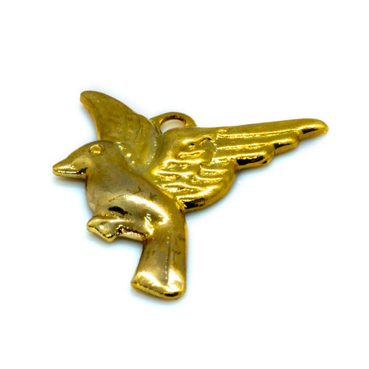 Bird Charm 13mm x 11mm Gold - Affordable Jewellery Supplies
