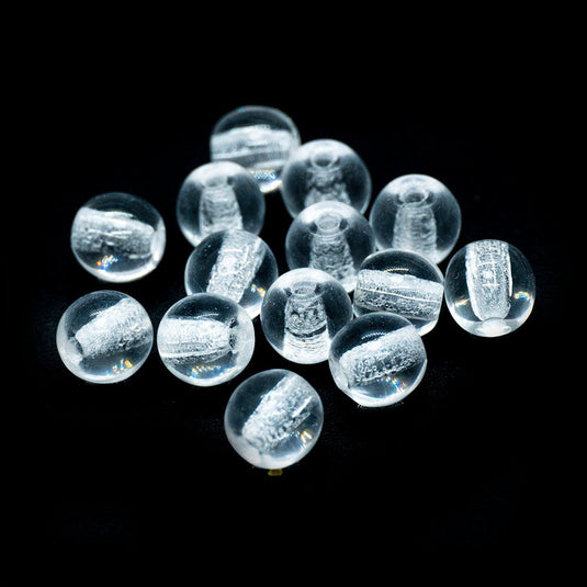 Czech Glass Druk Round 4mm Crystal - Affordable Jewellery Supplies