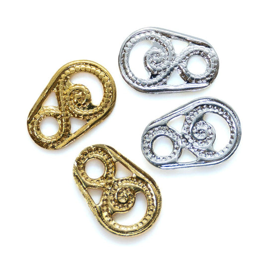 Filigree Finding 8mm x 5mm Silver - Affordable Jewellery Supplies