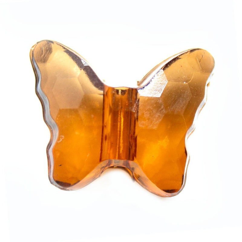 Load image into Gallery viewer, Acrylic Butterfly Bead 10mm x 8mm Rust - Affordable Jewellery Supplies
