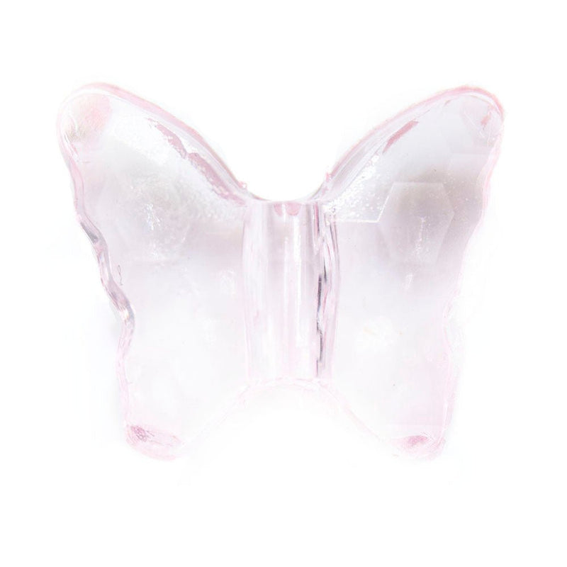 Load image into Gallery viewer, Acrylic Butterfly Bead 15mm x 13mm Pink - Affordable Jewellery Supplies

