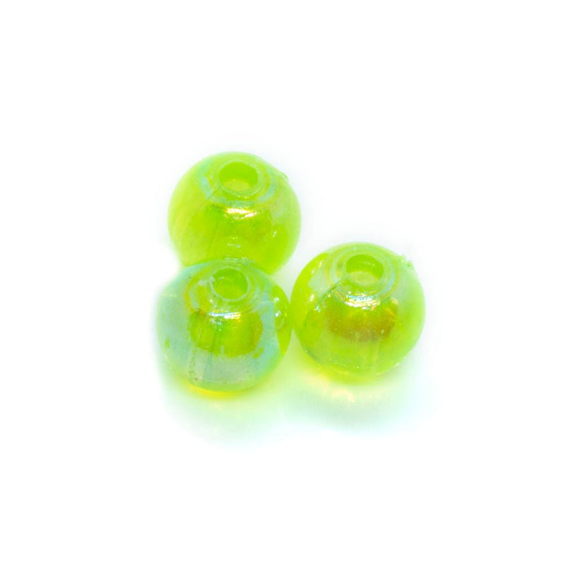 Load image into Gallery viewer, Vacuum Beads 6mm Lime ab - Affordable Jewellery Supplies
