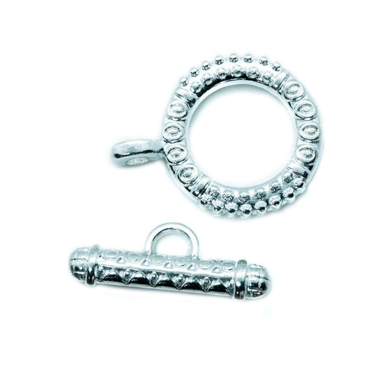 Toggle Clasp 23mm x 17.5mm Silver - Affordable Jewellery Supplies