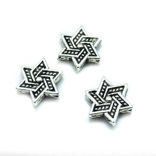 Tibetan Star 12mm x 5mm Tibetan Silver - Affordable Jewellery Supplies