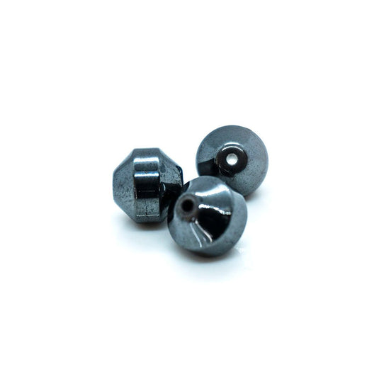 Hematite Bicone Beads 6mm Grey - Affordable Jewellery Supplies