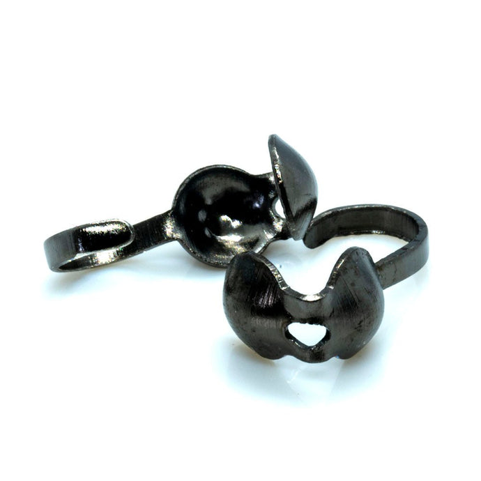 Carlotte Clamps 4mm Black - Affordable Jewellery Supplies