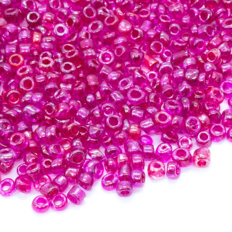 Load image into Gallery viewer, Transparent Seed Beads 11/0 Pink Fusion - Affordable Jewellery Supplies
