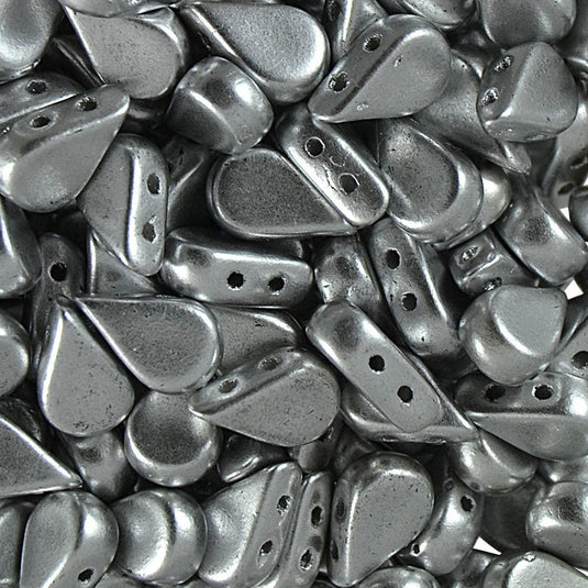 Amos Par Puca 8 mm x 5 mm Silver Aluminium Matte - Affordable Jewellery Supplies