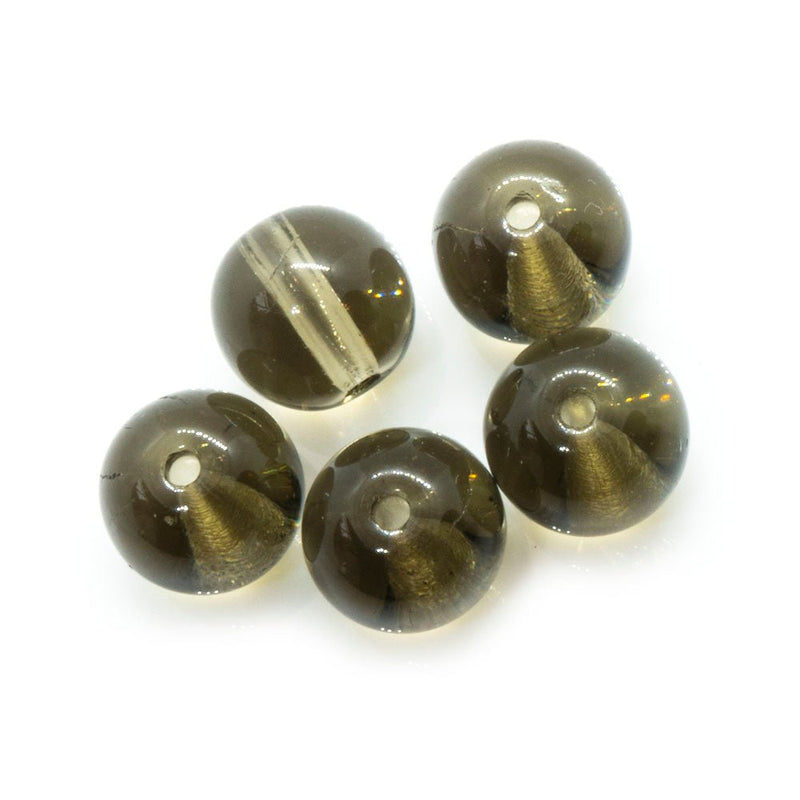 Load image into Gallery viewer, Czech Glass Druk Round 8mm Smoke - Affordable Jewellery Supplies
